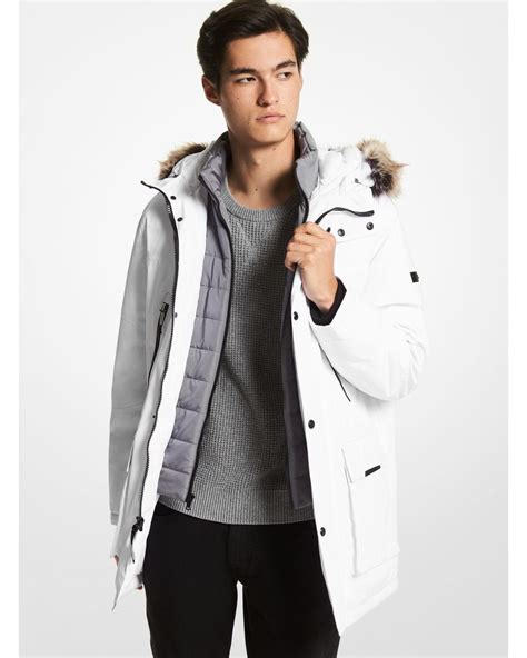 michael kors faux fur trimmed parka|michael kors benson parka.